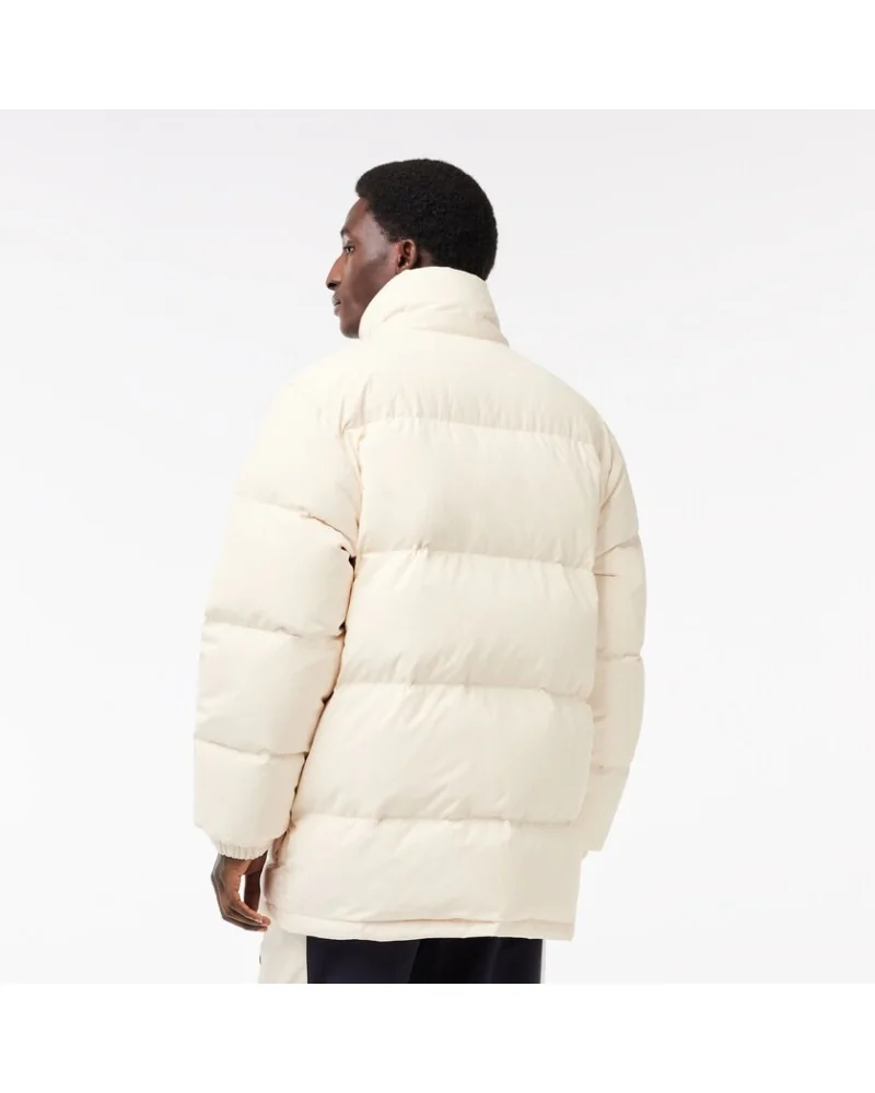 Lacoste - Puffer Midi With Hoodie - White