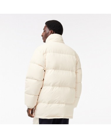 Lacoste - Puffer Midi With Hoodie - White