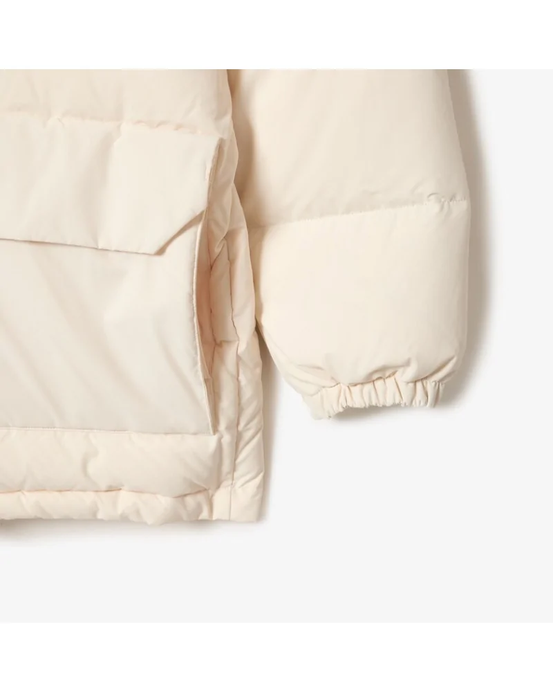 Lacoste - Puffer Midi Parka With Hood - White