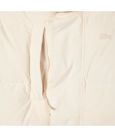 Lacoste - Puffer Midi Parka With Hood - White