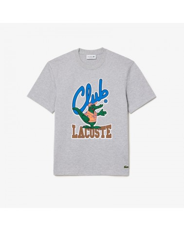 Lacoste - Le Club Lacoste Relaxed Fit Tee - Grey