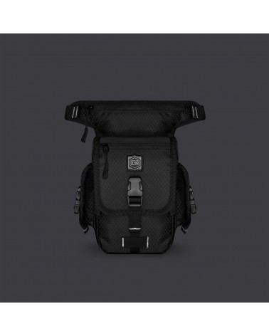 Dolly Noire - Urban Tactical Reflective Leg Bag - Black