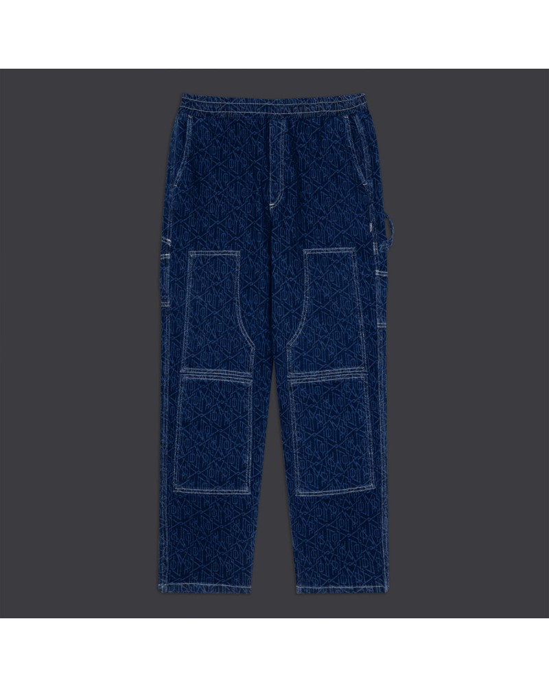 Dolly Noire - Monogram Laser Carpenter Pants - Blue