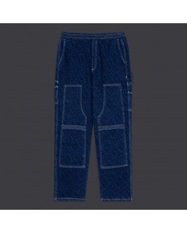 Dolly Noire - Monogram Laser Carpenter Pants - Blue