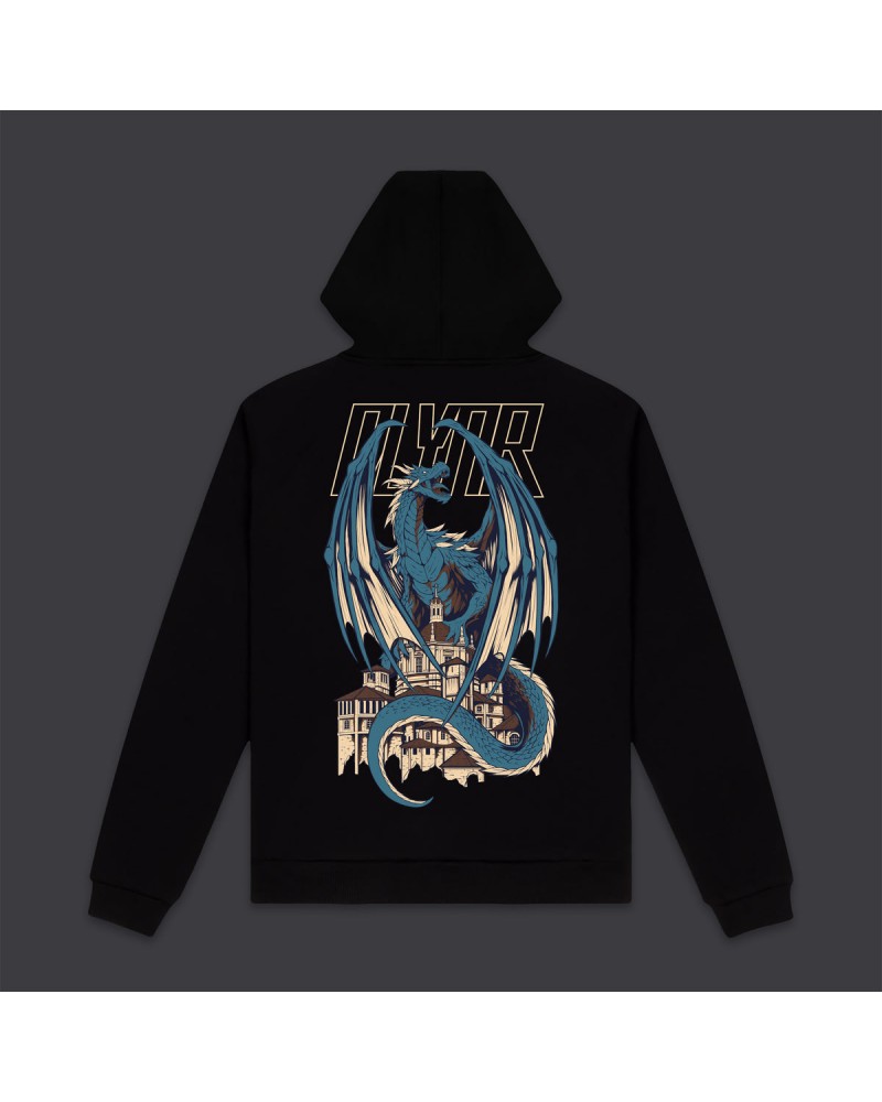 Dolly Noire - Blue Dragon Hoodie - Black