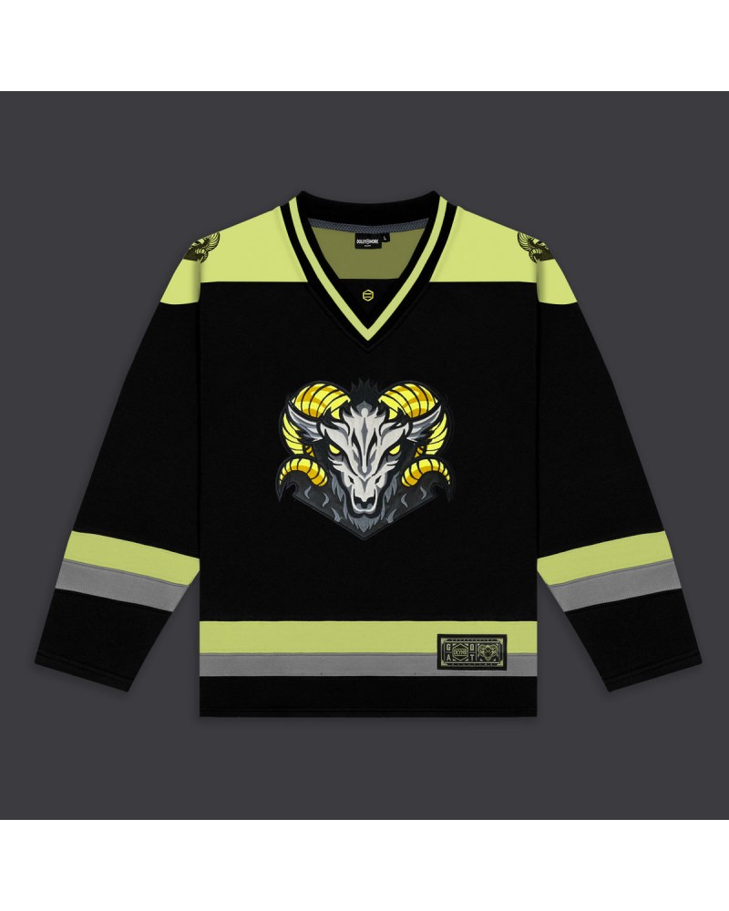 Dolly Noire - Goat Hockey Crewneck - Plus Yellow