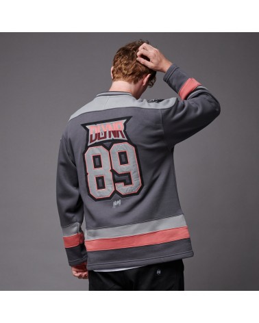 Dolly Noire - Goat Hockey Crewneck - Grey