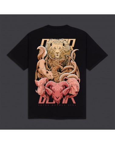Dolly Noire - 7 Deadly Sins Tee - Black