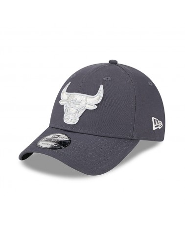 New Era - Chicago Bulls Metallic Logo 9FORTY Adjustable Cap - Grey