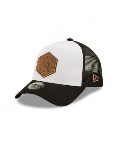 LA Lakers Team Color Block White A-Frame Trucker Cap