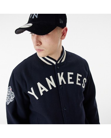 New Era New York Yankees MLB World Series Varsity Jacket Black