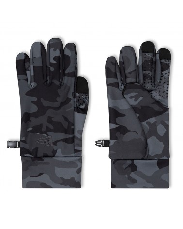 New Era -  New Era All Over Print Camo E-Touch Gloves - Black