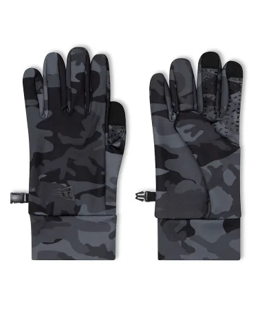 New Era -  New Era All Over Print Camo E-Touch Gloves - Black