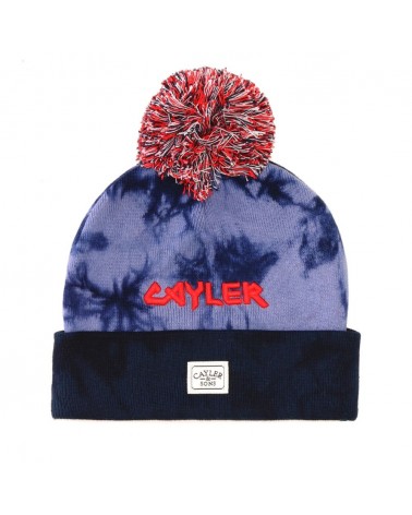 Cayler And Sons - New Money Beanie Pom Pom Beanie - Blue/Black/Red