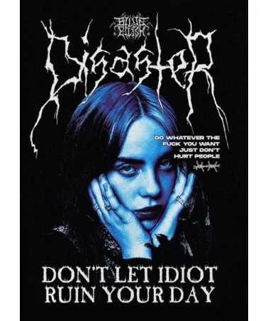 Block Custom - Billie Eillish Disaster Tee - Black