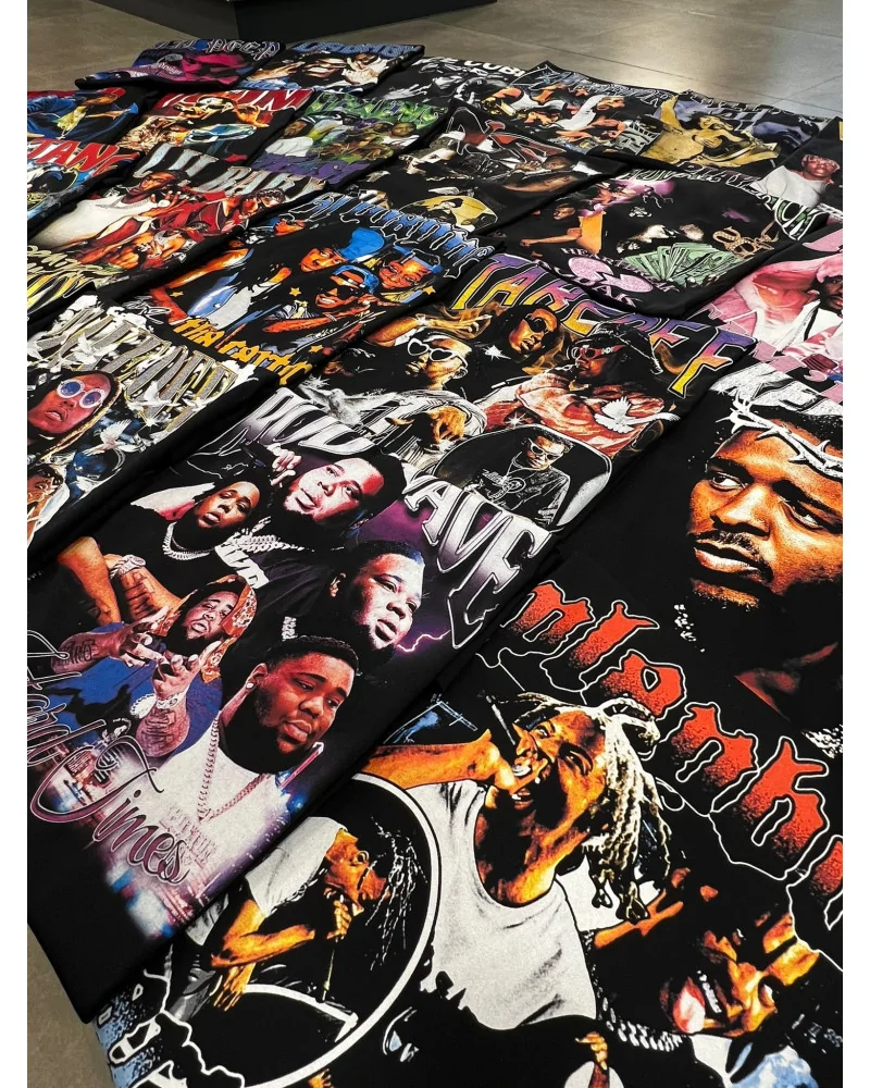 Block Custom - Central Cee Lizzy Retro Tee - White