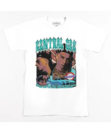 Block Custom - Central Cee Lizzy Retro Tee - White