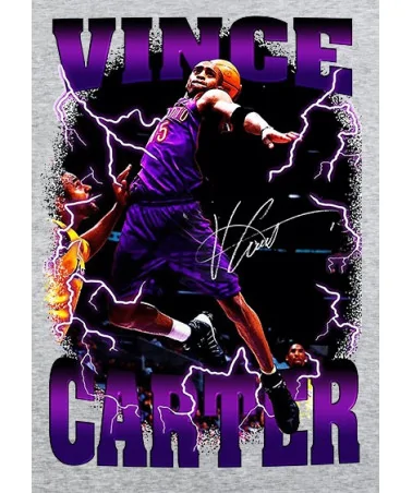Block Custom - Vince Carter Bolt Dunk Tee - Heather grey | blockshops