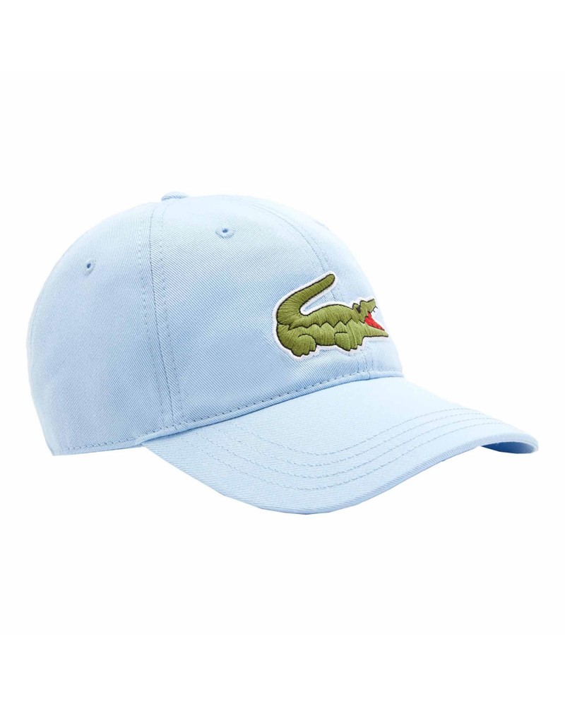 Lacoste Live - Oversized Logo Curved Cap - Sky Blue