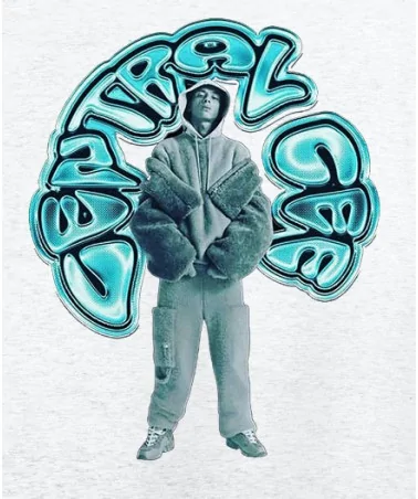 Block Custom - Central Cee Bubble Tee - Ash Grey | blockshops