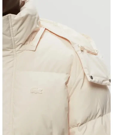 Lacoste - Puffer Midi Parka With Hood - White