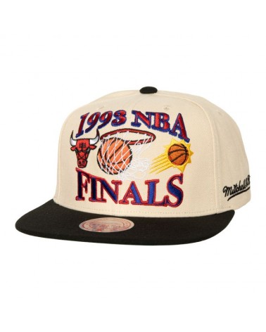 Mitchell And Ness - NBA Finals Remix Snapback Bulls Vs Suns - Cream / Black