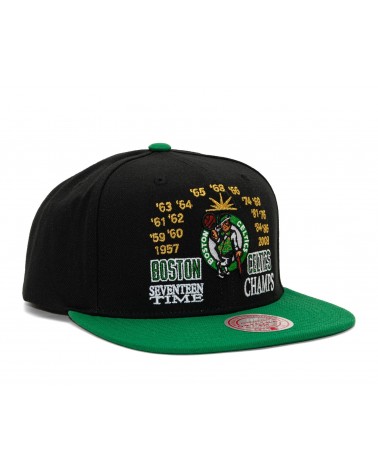 Mitchell And Ness - NBA Champ Is Here Snapback Celtics - Black / Green