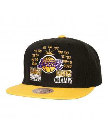 Mitchell And Ness - NBA Champ Is Here Snapback LA Lakers - Black / Yellow