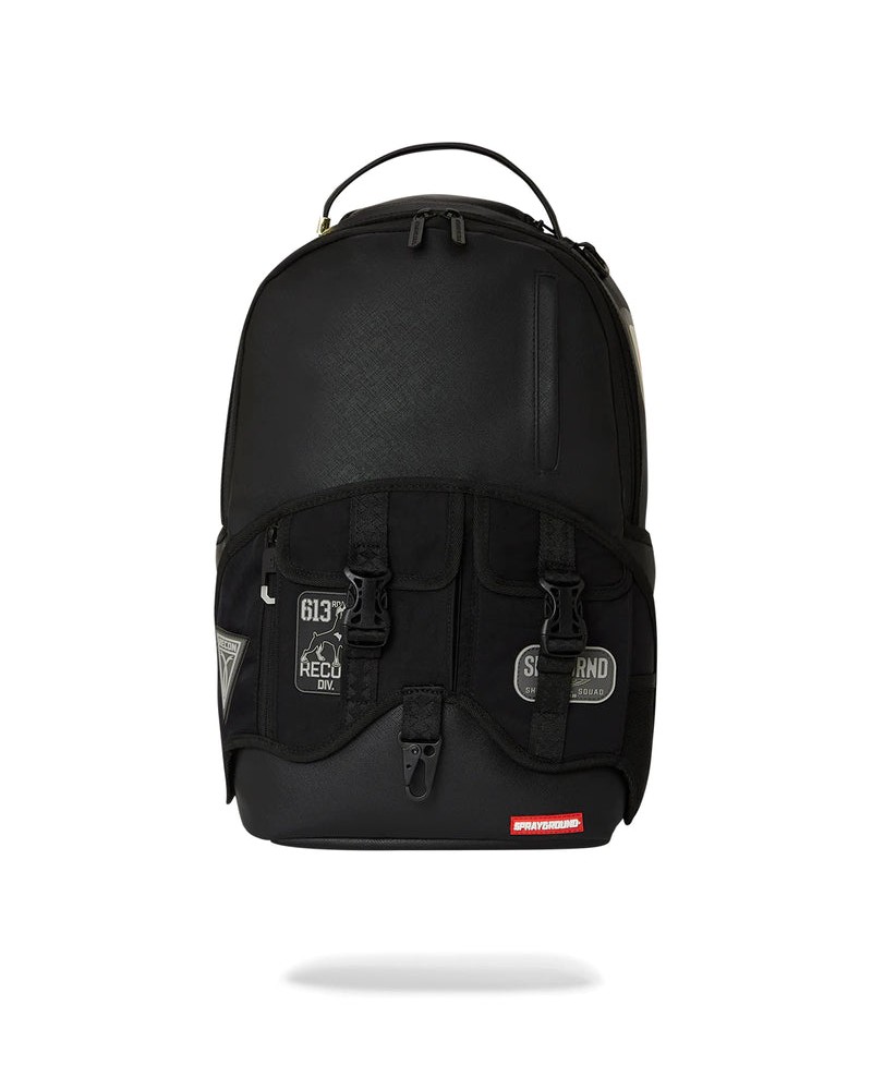 Sprayground - Velcro 3 Sharks Backpack - Black