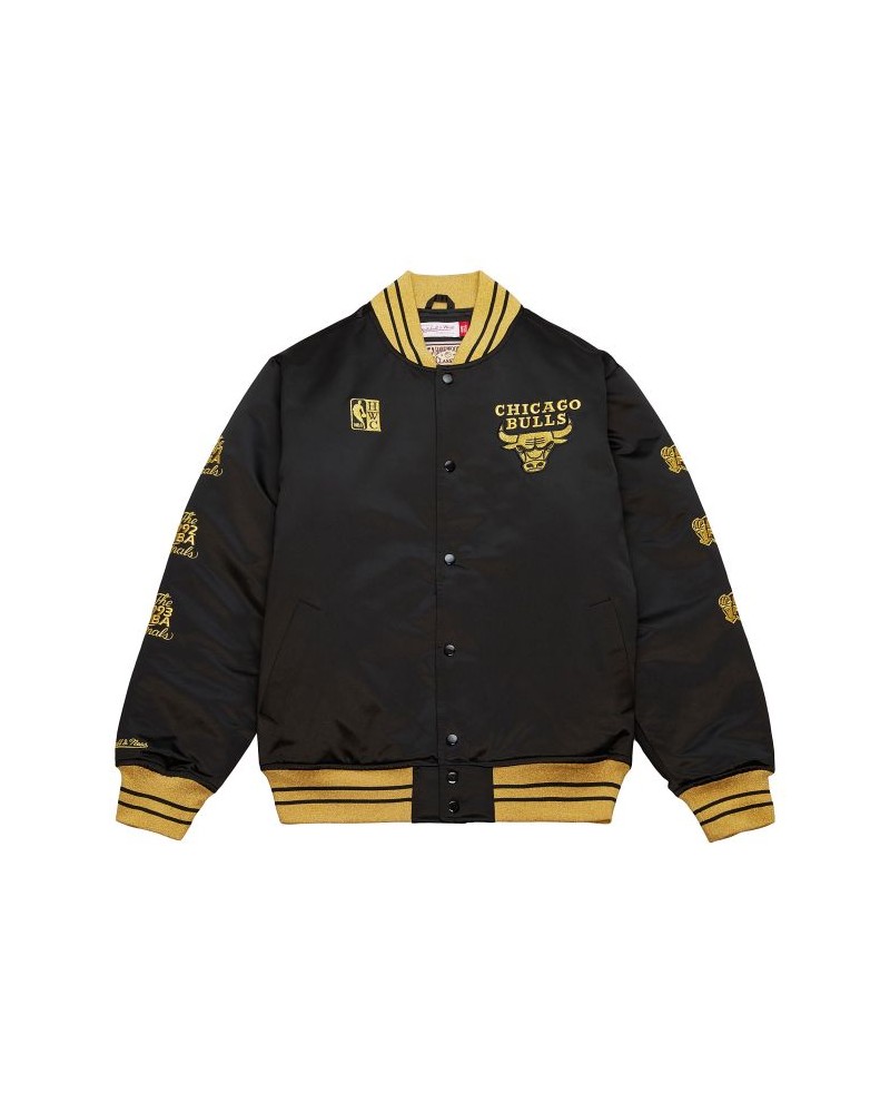 Mitchell & Ness - Chicago Bulls MVP Satin Jacket - Black/Gold