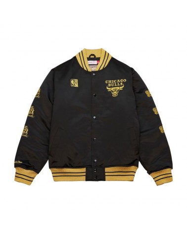 Mitchell & Ness - Chicago Bulls MVP Satin Jacket - Black/Gold