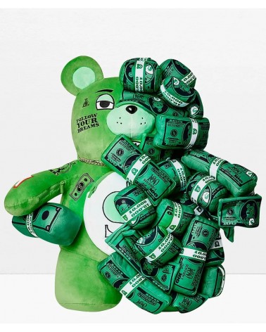 Sprayground - Money On Money Bear Backpack - Green | blockshops