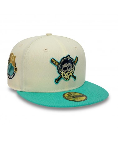 New Era - Pittsburgh Pirates Chrome and Pastel 59FIFTY Fitted - White