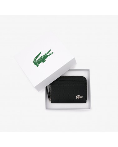 Leather wallet Lacoste Black in Leather - 39956309