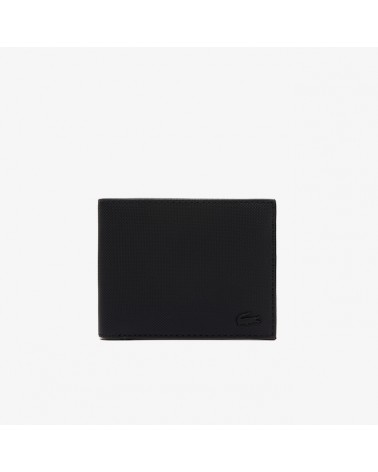 Lacoste - Small Men's Classic Folding Wallet - Black