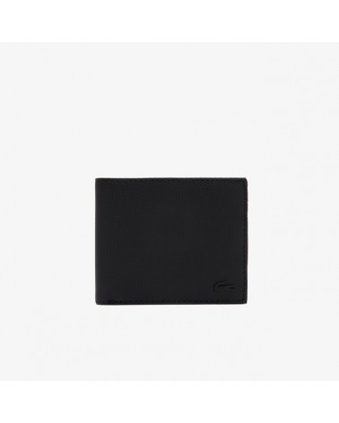 Lacoste - Medium Men's Classic Folding Wallet - Black