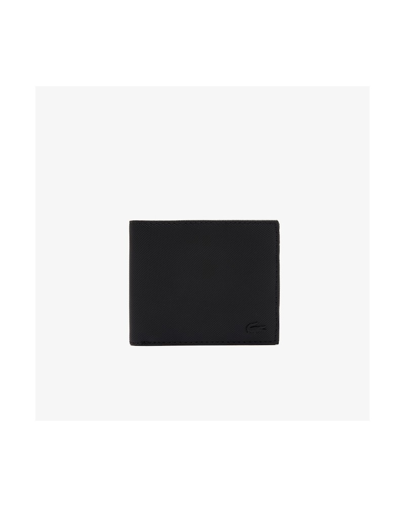 Lacoste - Medium Men's Classic Folding Wallet - Black