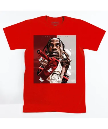 Block Custom - Travis Scott Colombes Tee - Red