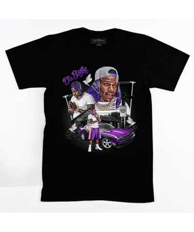Block Custom - Da Baby Purple Car Tee - Black | blockshops