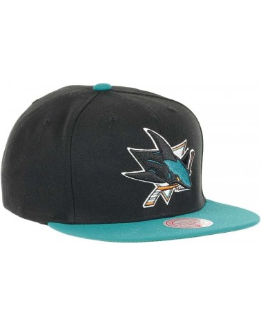 Mitchell & Ness - NHL Team 2 Tone 2.0 Snapback Sharks - Black / Teal