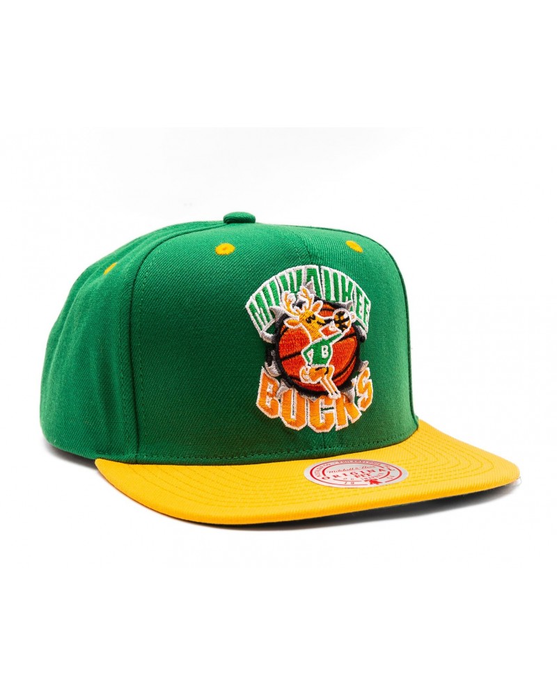 Mitchell & Ness - Breakthrough Snapback HWC Bucks - Green / Yellow