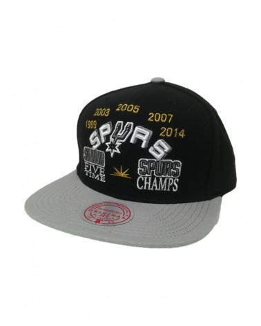 Mitchell And Ness - NBA Champ Is Here Snapback Spurs - Black / Grey