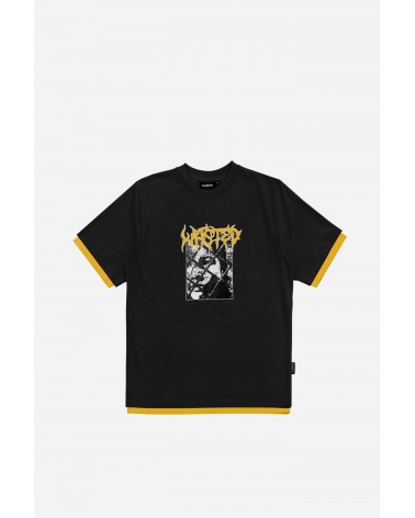 Wasted Paris - Nine Wire T-Shirt - Black / Golden Yellow